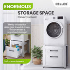 Open drawer of the RELLES base frame A004 with laundry detergent